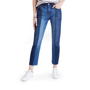 Madewell two-toned cruiser straight jeans